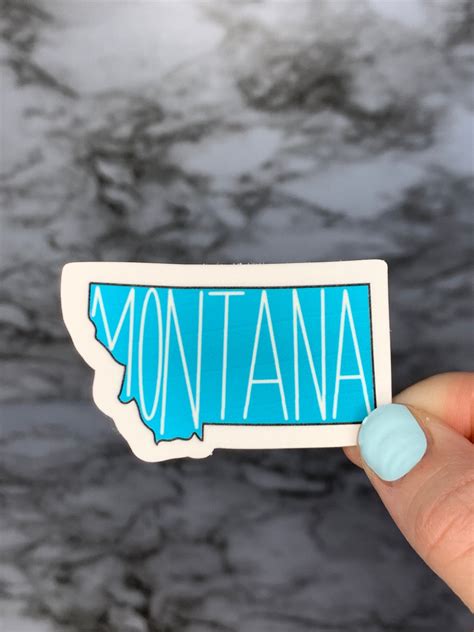 Montana Sticker State Sticker USA Sticker 50 States | Etsy