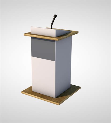 Podium 3D Model $29 - .c4d .3ds .fbx .unknown .obj - Free3D