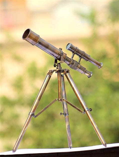 Antique Telescope With Stand Full Brass Telescope Tripod Desk | Etsy