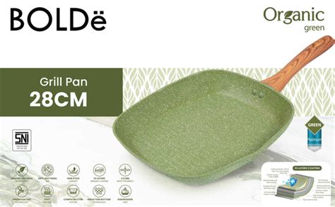 Organic Green Grill PAN 28 cm – BOLDe Store