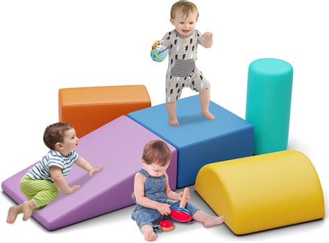 MOOLINCO 5 Pieces Climbing Toys for Toddlers 1-3,Motor Skills Indoor Exercise Toys for Toddlers ...