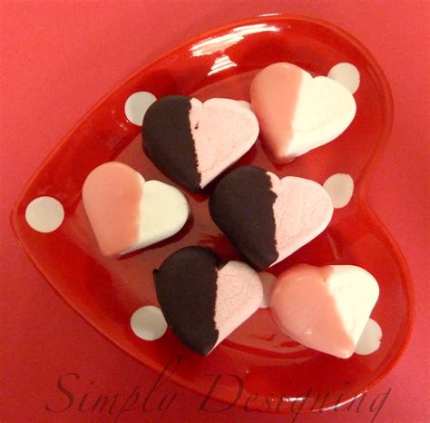 Chocolate Covered Marshmallow Hearts