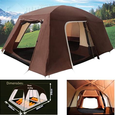 Barraca Acampamento Camping Guepardo Family Titan 12 Pessoas