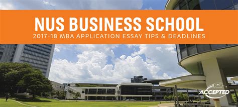 NUS MBA Application Essay Tips From an Admissions Expert