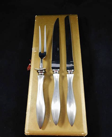 3 Piece Carving Set of Stainless Steel by Empress Stainless - Etsy ...