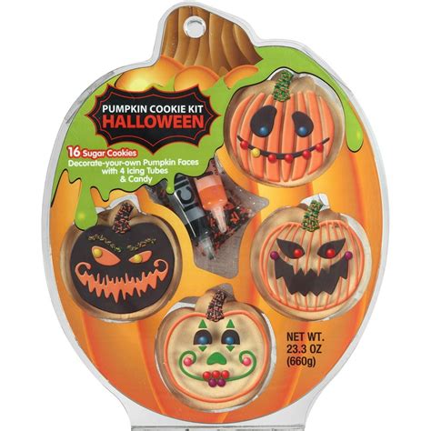 Halloween Pumpkin Cookie Kit 23.3 oz. Pack - Walmart.com - Walmart.com