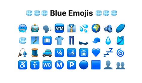 +30 Blue Emojis Meanings Explained (Copy & Paste) - Eggradients.com