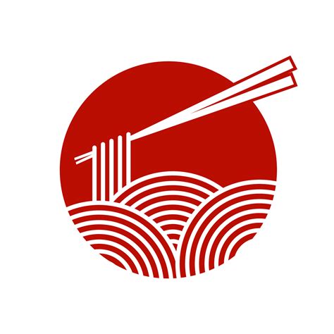 Red Noodle Logo 9761147 Vector Art at Vecteezy