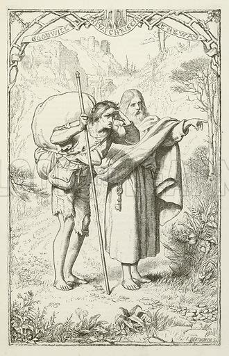 Illustration for The Pilgrim's Progress by John Bunyan stock image | Look and Learn