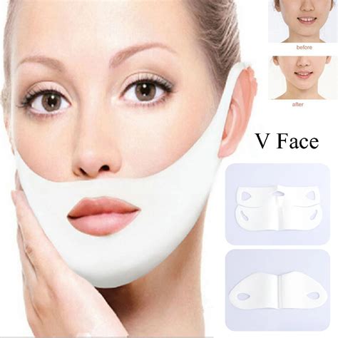 Face Mask Women Wrinkle V Face Chin Cheek Lift Up Slimming Mask With Anti wrinkle Cream Face ...