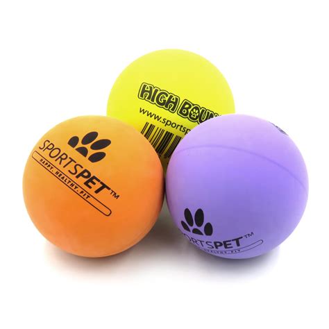 Sportspet High Bounce Dog Throw Fetch Catch Play Ball Durable Natural Rubber | eBay