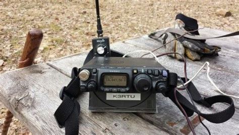 FT-817nd and Miracle Antenna on a state park bench. | Ham radio, Ham ...