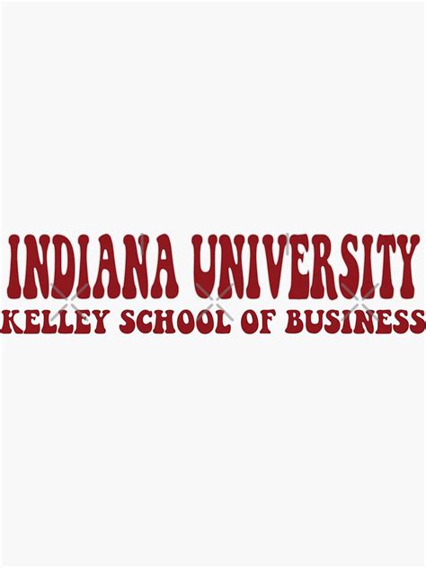 "Indiana University Kelley School of Business" Sticker for Sale by melinab1116 | Redbubble