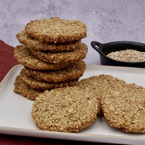 Sesame seed biscuits (sesame cookies) - Veggie Ideas