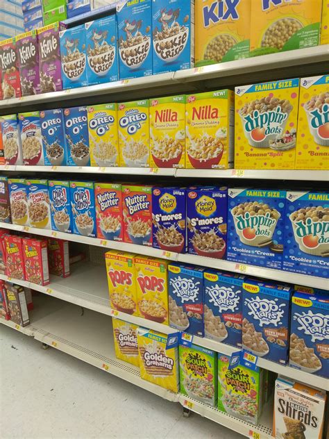 As in zoning grocery, i find myself wondering "Is cereal even cereal anymore?". Cookies, pop ...