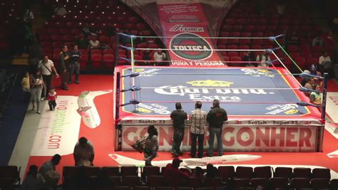 MEXICO CITY - DECEMBER 19: Lucha Libre, Famous Mexican Wrestling Competition At Arena Mexico On ...