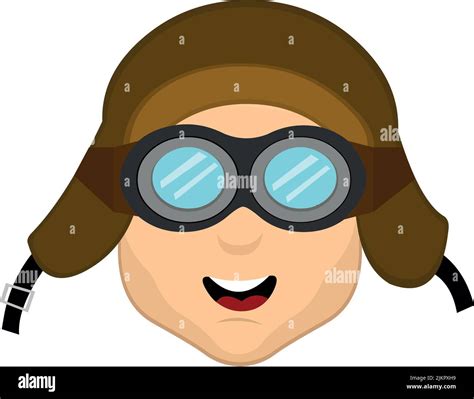 Retro aviator pilot helmet goggles Stock Vector Images - Alamy