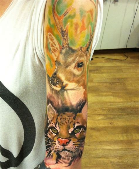 Wildlife Tattoo Sleeve Designs, Ideas and Meaning - Tattoos For You