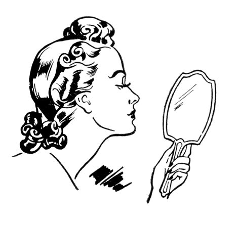 Retro Ladies - A Day of Beauty - The Graphics Fairy