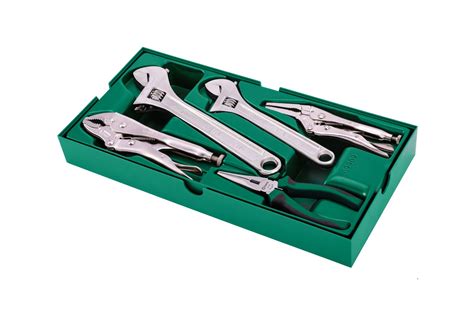 SATA, 5Pc. Adjustable Wrench & Pliers Tray Set – Albawardi Tools And Hardware Co., LLC