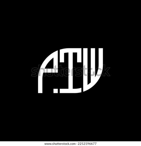 Ptw Letter Logo Design On Black Stock Vector (Royalty Free) 2252196677 ...