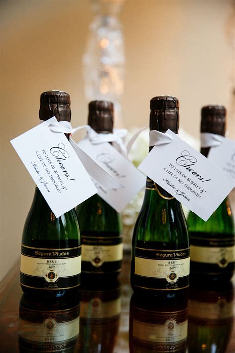 Mini Champagne Bottle Wedding Favors