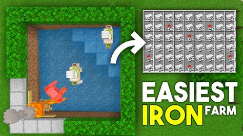 EASIEST 1.20 IRON FARM TUTORIAL in Minecraft Bedrock (MCPE/Xbox/PS4 ...