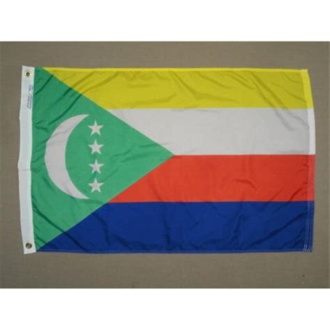 2 ft. X 3 ft. Nyl-Glo Comoros 2002 Flag, 1 - Kroger