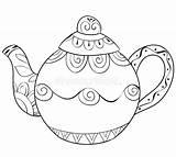 Tea Kettle Coloring Pages sketch template