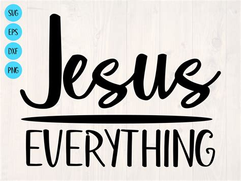 Jesus Over Everything SVG is a Christian Shirt Design - Etsy