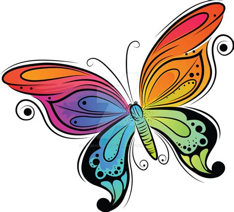 Colorful Butterfly by artbeautifulcloth on DeviantArt