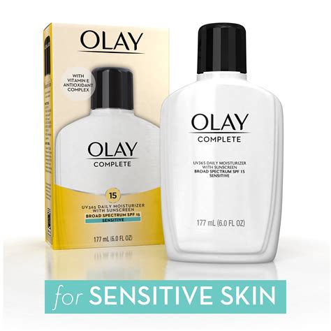 Olay Complete Daily Moisturizer for Sensitive Skin, SPF 15, 6 fl oz ...