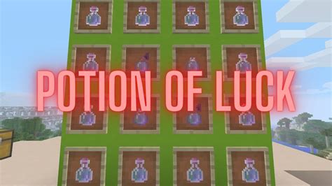 Minecraft: The Luck Potion - YouTube