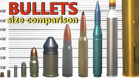 Bullets and Shells - Size Comparison | From the smallest bullet to the ...