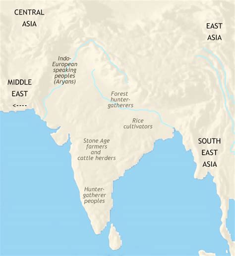 Map of India and South Asia in 30 BCE: Powerful Regional Kingdoms | TimeMaps