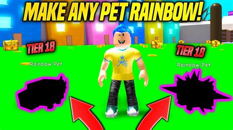 I GOT SUPER RARE TIER 18 PETS AND MADE THEM RAINBOW IN PET SIMULATOR UPDATE!! *BEST PET* (Roblox ...