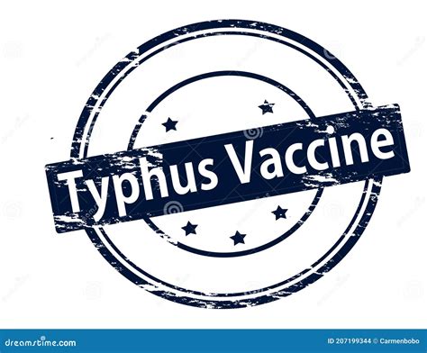 Stamp with Text Typhus Vaccine Stock Vector - Illustration of miscellaneous, grunge: 207199344