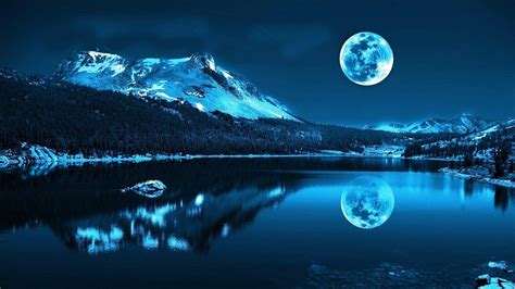 Moon and Mountains Wallpapers - Top Free Moon and Mountains Backgrounds ...