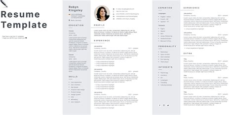 Cv Resume Vol 16 Printable Resume Templates - vrogue.co