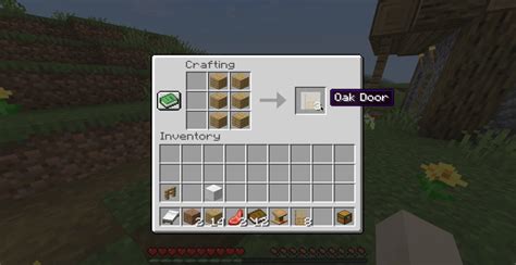 How to Open/Close a Wooden Door in Minecraft