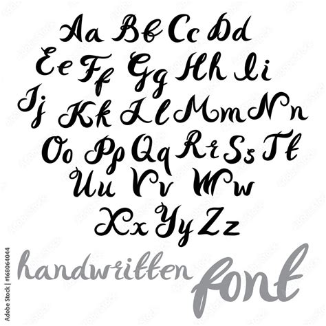 Modern Calligraphy Fonts Alphabet