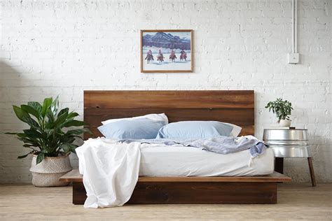 Low Pro - Rustic Modern Platform Bed Frame and Headboard - Loft Style – Urban Billy