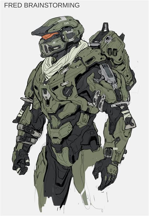 Kory Lynn Hubbell - Fred- 104 early concept for Halo 5