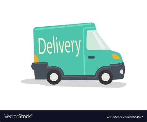 Delivery car cartoon Royalty Free Vector Image