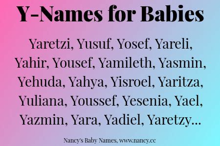 Y-Names for Babies | Baby names, B names, B girl names