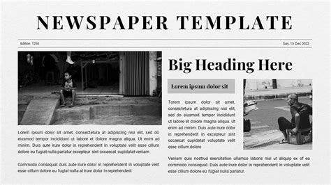 Newspaper Template For Powerpoint And Google Slides N - vrogue.co