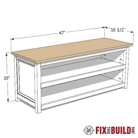 DIY Shoe Storage Bench Plans | Fix This Build That