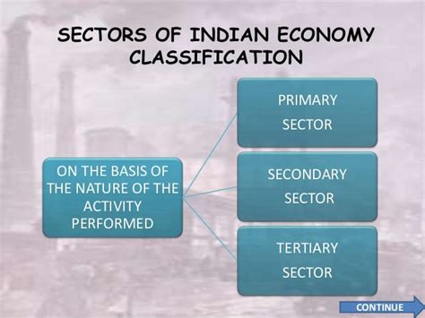 Sectors of indian economy