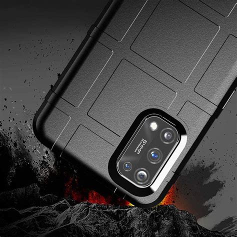 Anti-Shock Texture Tough Case for realme 7 Pro (Black)