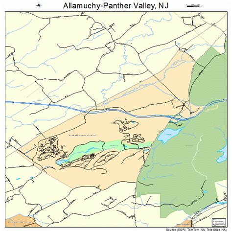 Allamuchy-Panther Valley New Jersey Street Map 3400675